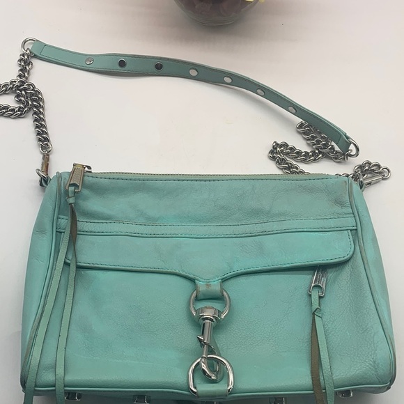 Rebecca Minkoff Handbags - Rebecca Minkoff Distressed Teal crossbody bag. MCB1640D